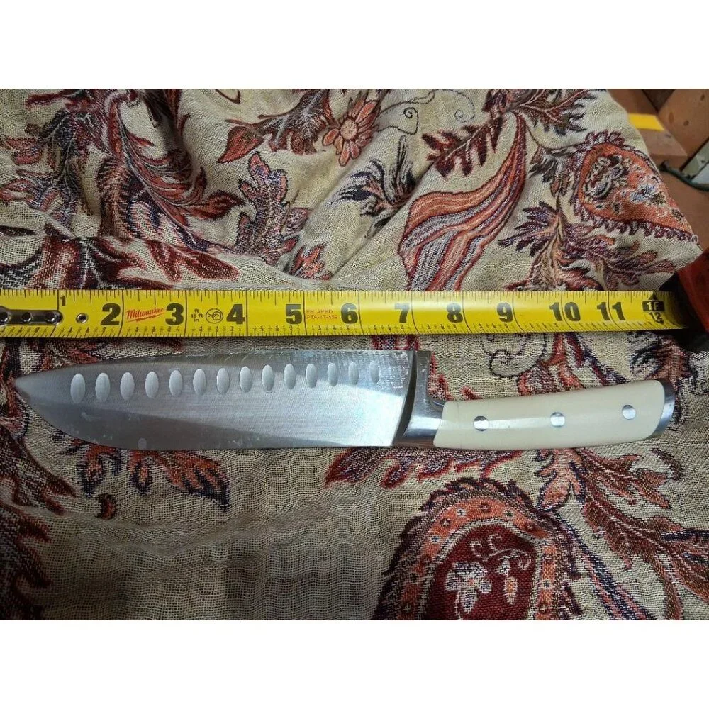 Cangshan 7-Inch Santoku Knife X50CrMoV15 (59762)German Steel With White Handle